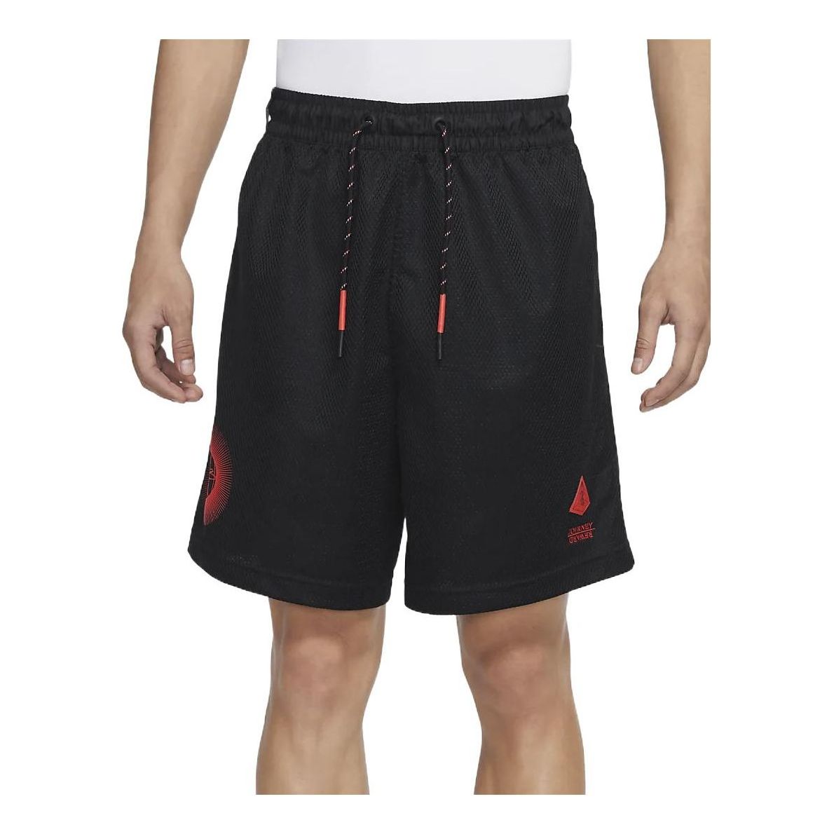 Nike Solid Color Drawstring Casual Sports Breathable Shorts Black DA6703-010
