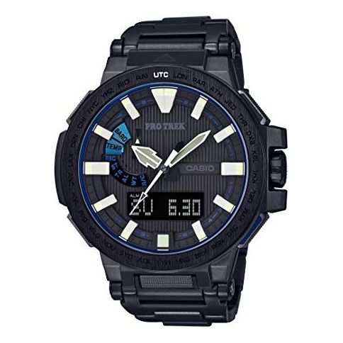 CASIO Sapphire Crystal Waterproof Sports Mens Black Analog/Digital Combo PRX-8000YT-1BDR