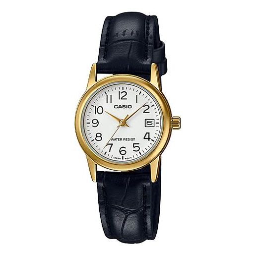 (WMNS) Casio Dress Series Analog Watch 'Black Gold' LTP-V002GL-7B2