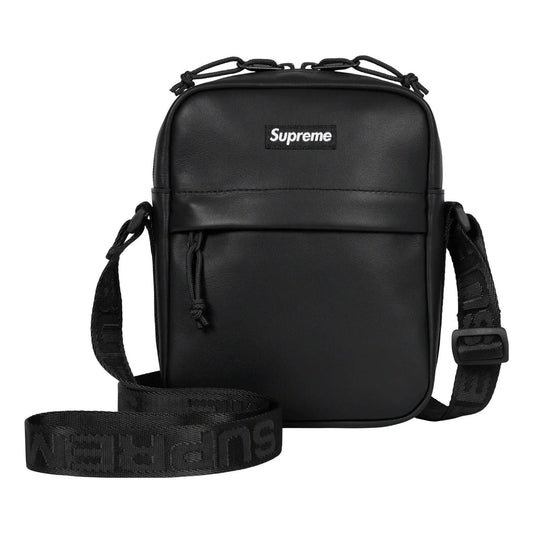 Supreme FW23 Leather Shoulder Bag 'Black' SUP-FW23-0834