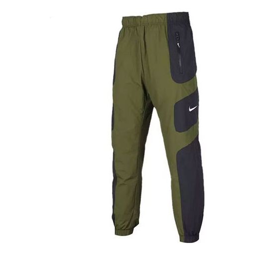 Nike Sportswear Woven Sports Pants Asia Sizing 'Green' BV5216-010