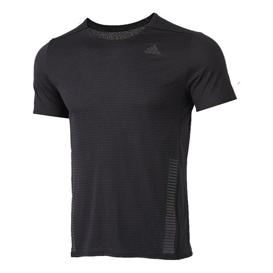 adidas Premium Tee M Reflective Running Sports Short Sleeve Black GL2008