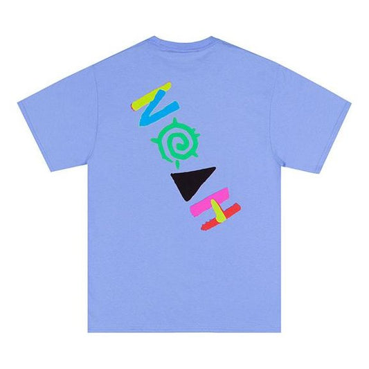NOAH NYC More Core Tee Multicolor Logo Printing Short Sleeve Unisex Blue T7SS20PWK