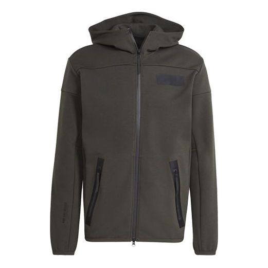 adidas M Hood Parley Sports Stylish Hooded Jacket Brown H31038