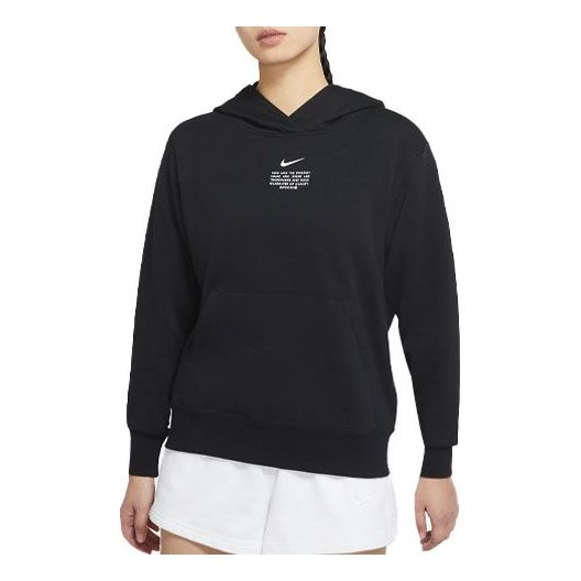 (WMNS) AS W Nike Sportswear SWSH PO Hoodie Black DJ6948-010