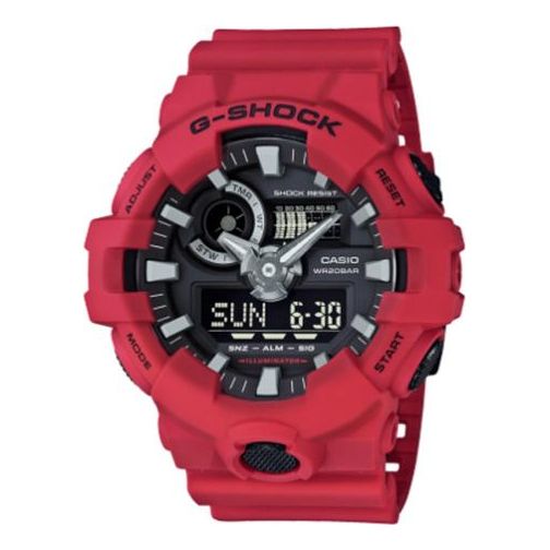 CASIO G-Shock Analog-Digital 'Red' GA-700-4APR