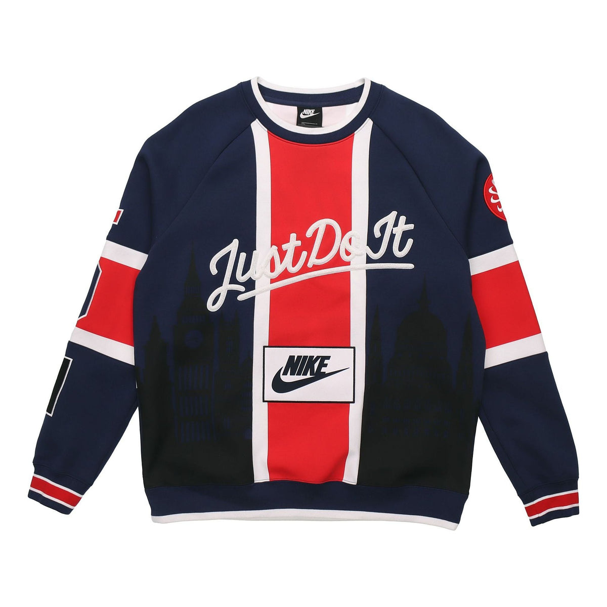 Men's Nike City Limited London Multicolor Splicing Red Blue 'Midnight Navy White University Red' AR1993-410