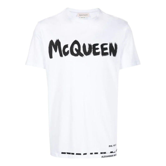 Alexander McQueen Graffiti T-Shirt 'White' 622104-QTZ57-0900