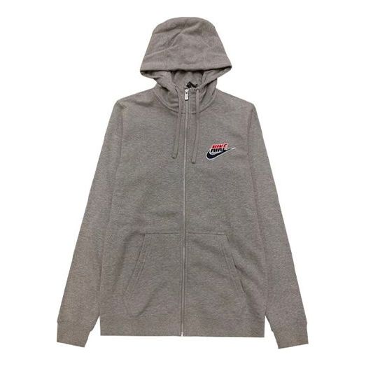 Nike Athleisure Casual Sports Knit Zipper Gray CJ9448-063