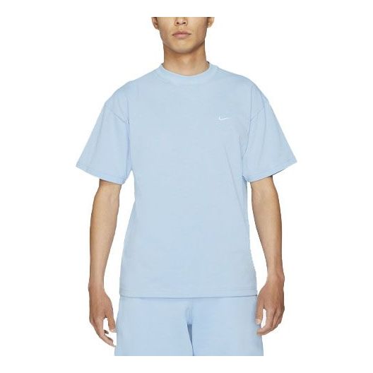 Nike Lab Solo Swoosh Basic Sports Short Sleeve Blue DA0321-436
