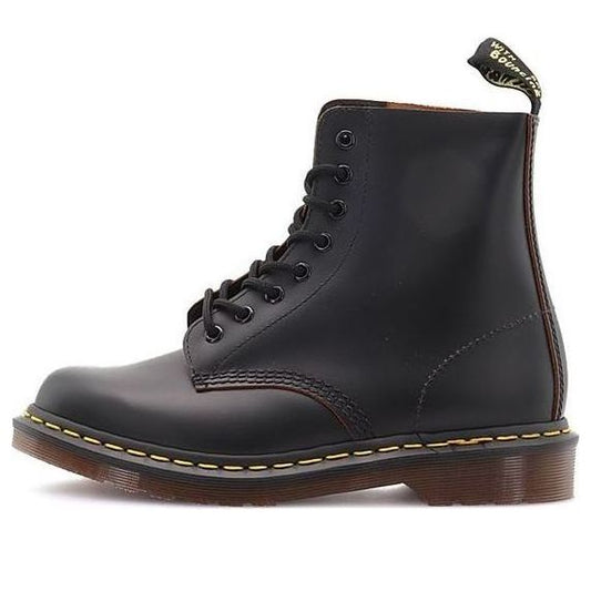 Dr. Martens 1460 Vintage Made In England Lace Up Boot 'Black Quilon' 12308001