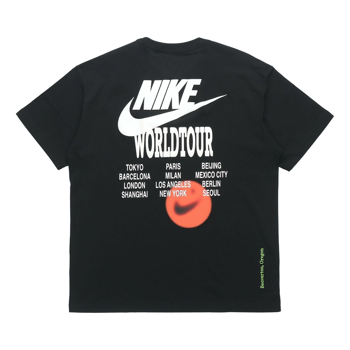 Nike World Tour Around the world Round Neck Short Sleeve Black DA0990-010