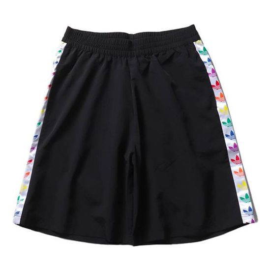 adidas originals MENS Pride W Short String Standard Trendy Sports Casual Pants Black FQ6588