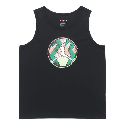 Men's Air Jordan Sport Dna Printing Casual Sports Running Black Vest CZ8296-010