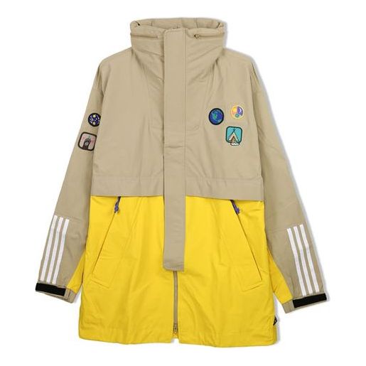 adidas x Pharrell Hu Crossover H 3L Jacket 'Beige Yellow' CE9491