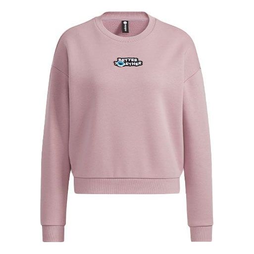 (WMNS) adidas Neo SS 3-Stripes Sweatshirts 'Pink' HD7284