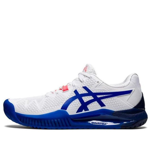 (WMNS) ASICS Gel Resolution 8 'White Lapis Lazuli Blue' 1042A072-107