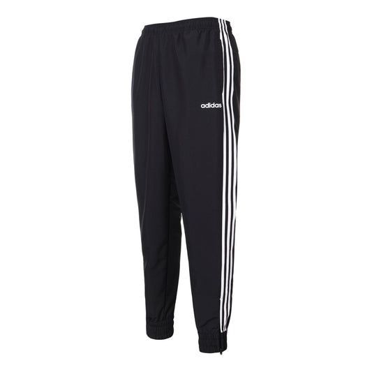 adidas Knitted Sports Loose Long Pants 'Black' DZ8488
