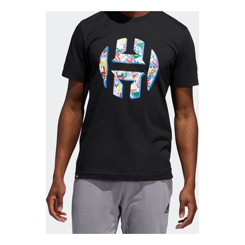 adidas BATW HRDN Logo Sports Basketball Short-sleeve Tee Men Black DX6934