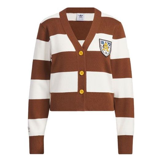 (WMNS) adidas originals Sportswear Cardigan 'tan White' IN1070